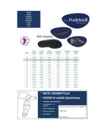Podowell Arras seniorijalkineet - Violetti kukka - Image 7